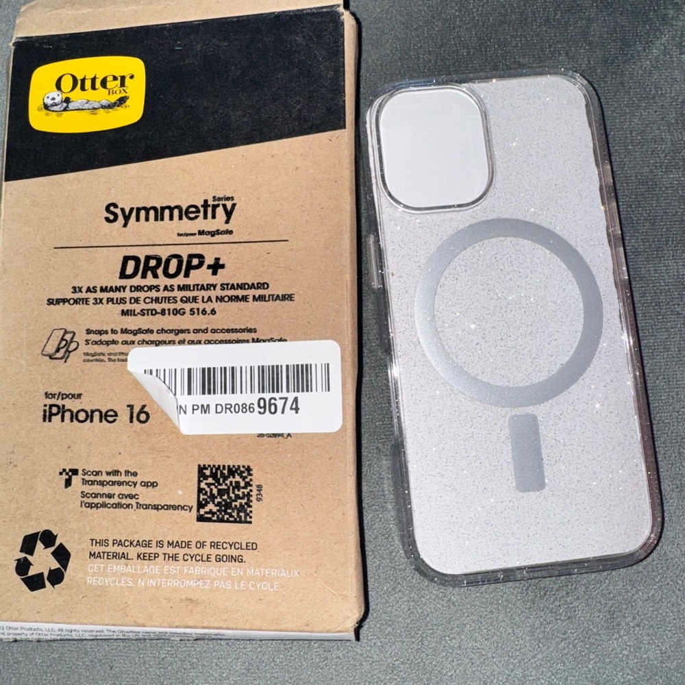 OtterBox Symmetry MagSafe Series Clear Case For Apple iPhone 16 (Stardust)
